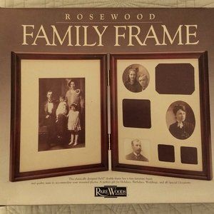 Rosewood Family Photo Frame by Rare Woods